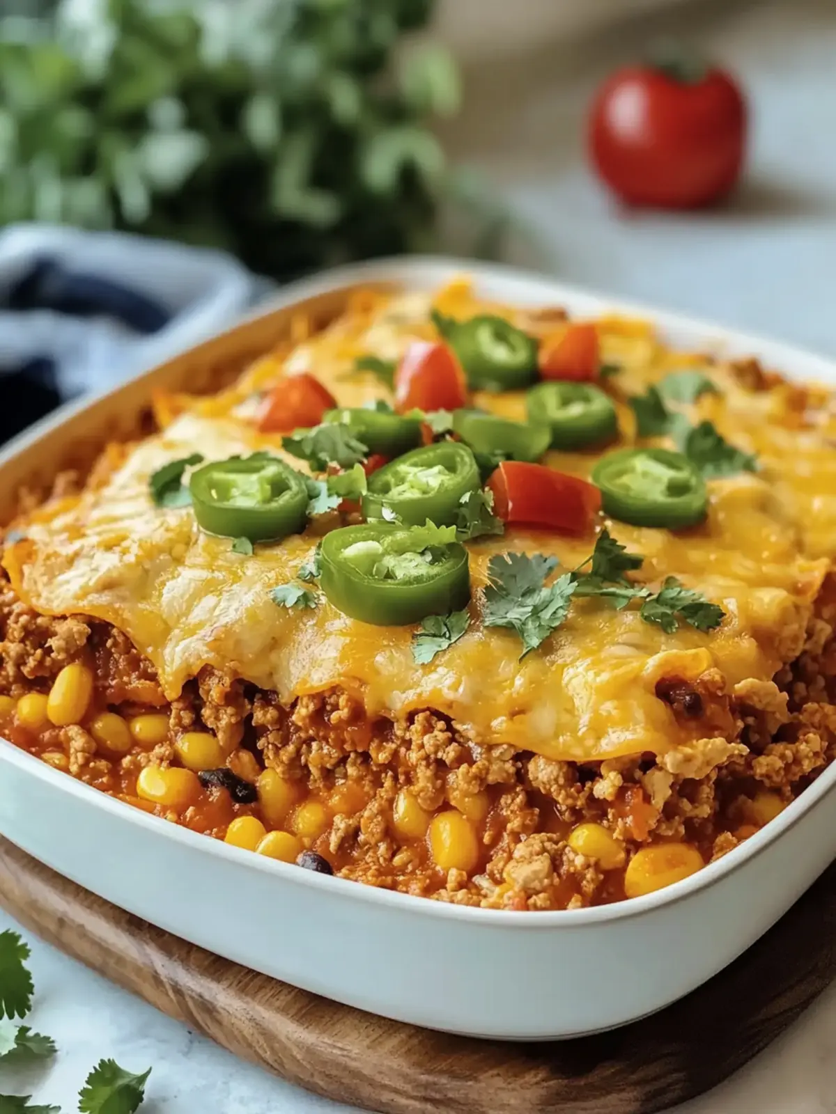 Satisfy Hungry Tummies with Mexican Ground Turkey Taco Casserole 5 Mexican Ground Turkey Taco Casserole