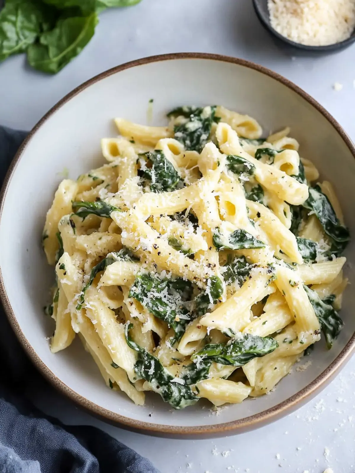 Creamy Pasta with Spinach in Under 15 Minutes! 5 Pasta with Spinach, easy & quick!