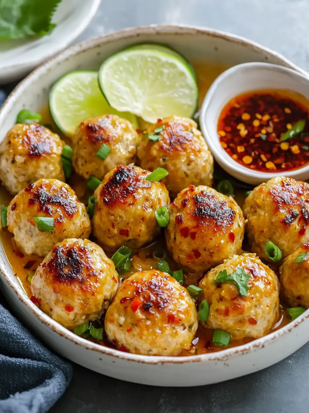 Delicious Easy Thai Baked Chicken Meatballs You’ll Love! 2 Easy Thai Baked Chicken Meatballs