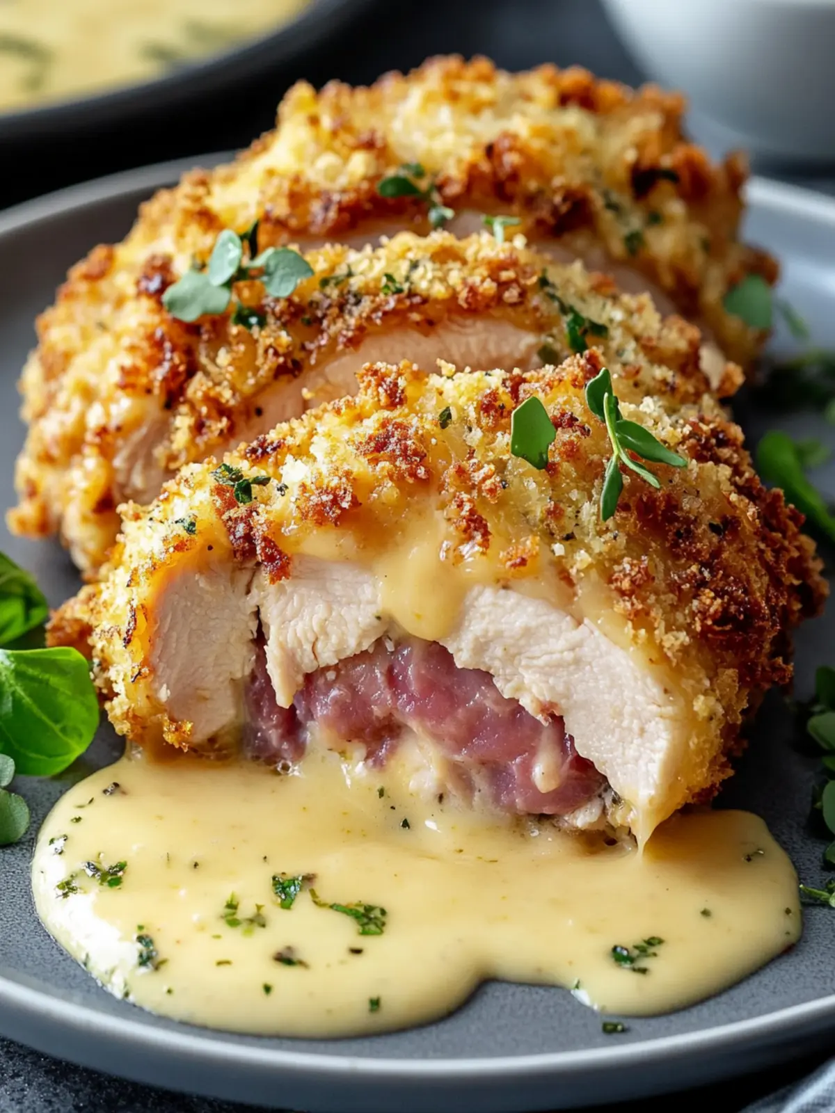 Mouthwatering Chicken Cordon Bleu with Creamy Dijon Twist 2 Chicken Cordon Bleu
