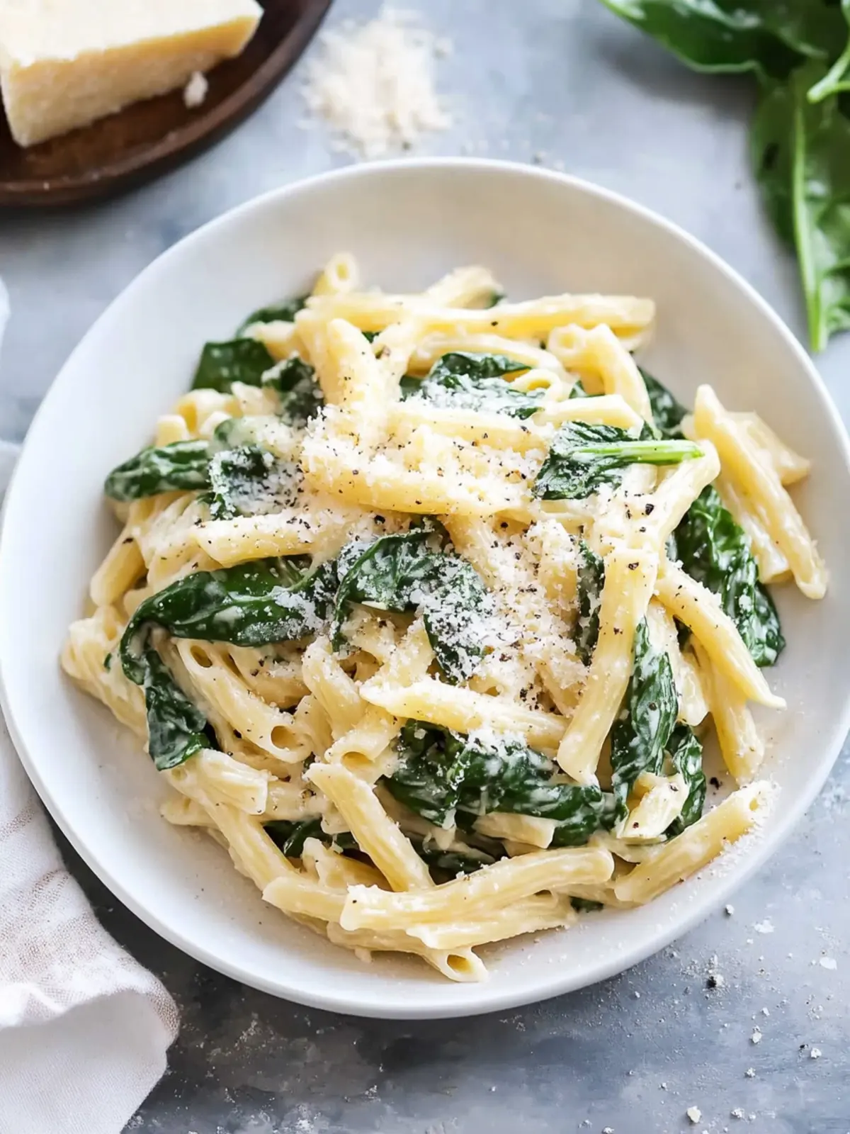 Creamy Pasta with Spinach in Under 15 Minutes! 4 Pasta with Spinach, easy & quick!