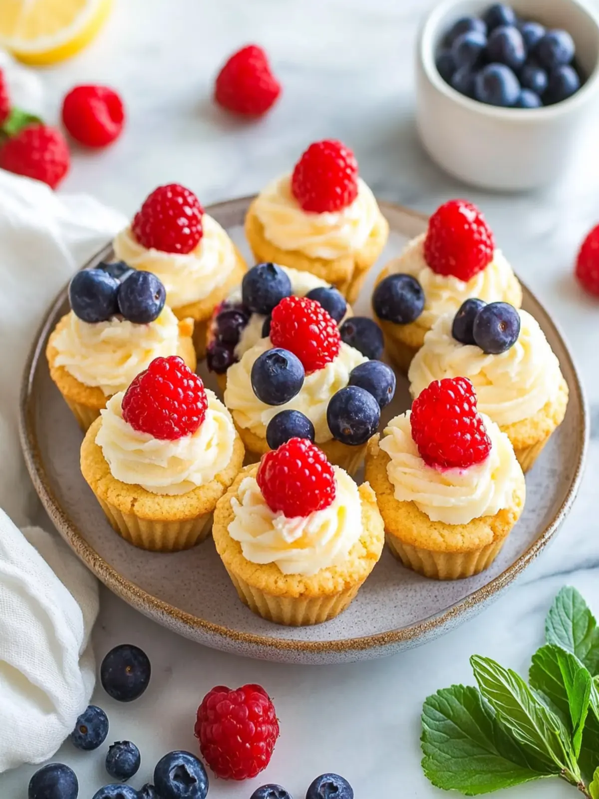 Lemon Cheesecake Cookie Cups with Berries for Summer Bliss 2 Lemon Cheesecake Cookie Cups with Berries