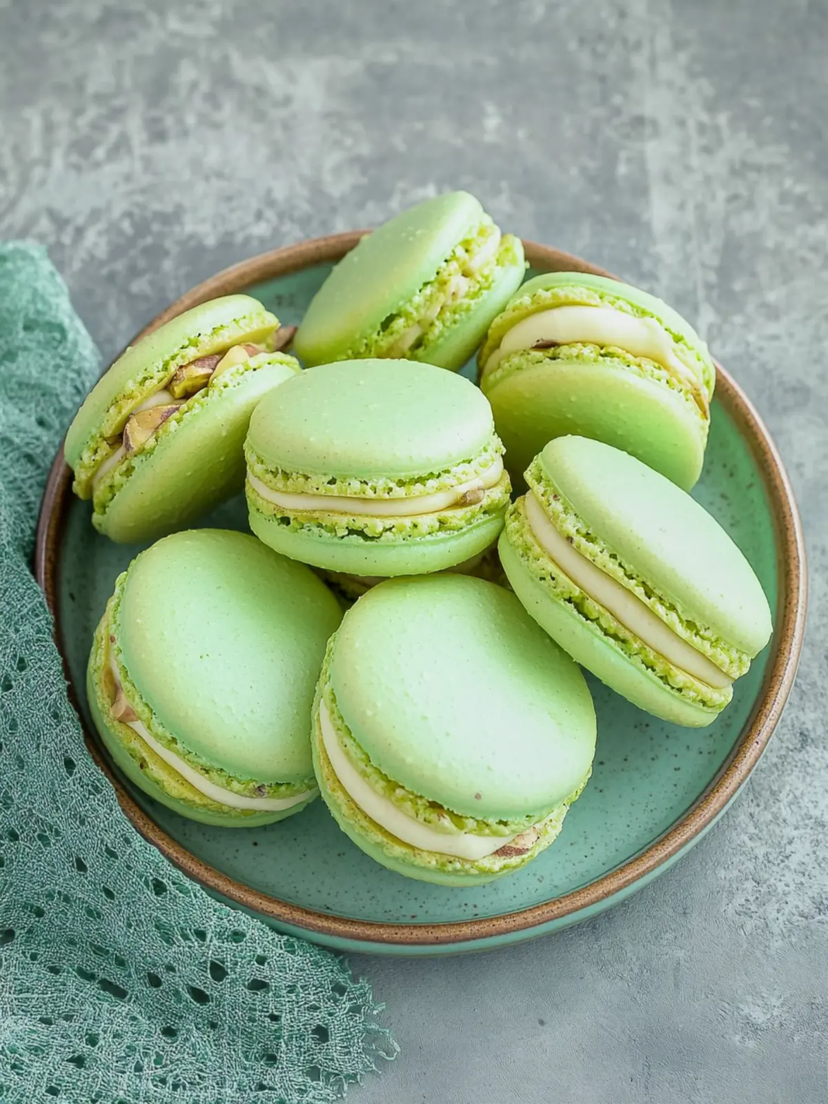 Pistachio Macarons with Ganache: A Luxurious Homemade Treat 4 Pistachio Macarons with Pistachio Ganache Filling