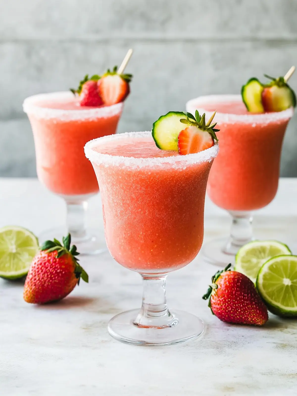Frozen Strawberry Rhubarb Margaritas for a Guilt-Free Treat 3 Frozen Strawberry Rhubarb Margaritas