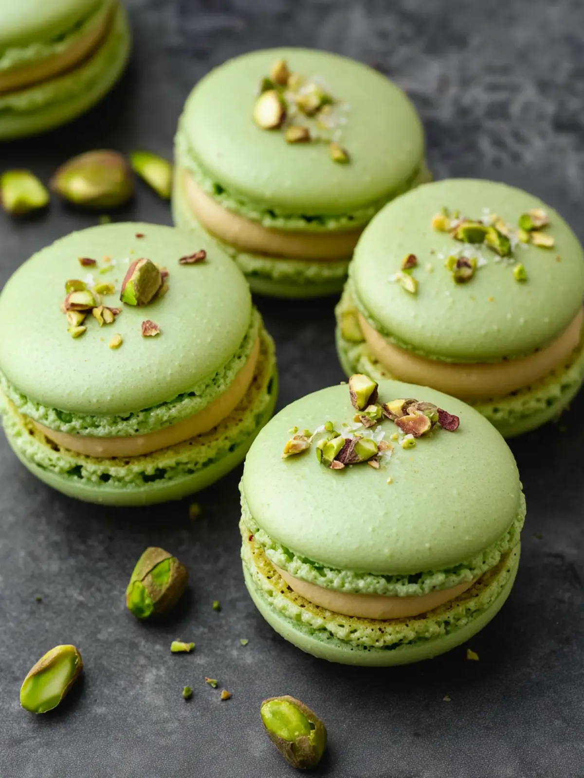 Pistachio Macarons with Ganache: A Luxurious Homemade Treat 3 Pistachio Macarons with Pistachio Ganache Filling