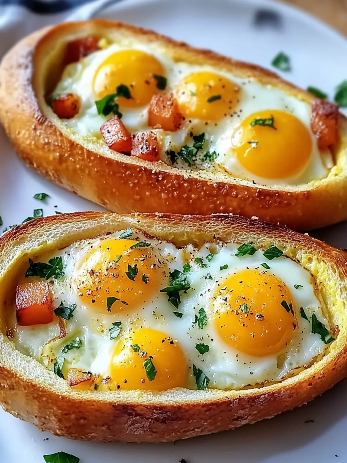Cheesy Baked Egg Boats with Vegetables Recipe: Breakfast Bliss 2 Cheesy Baked Egg Boats with Vegetables Recipe