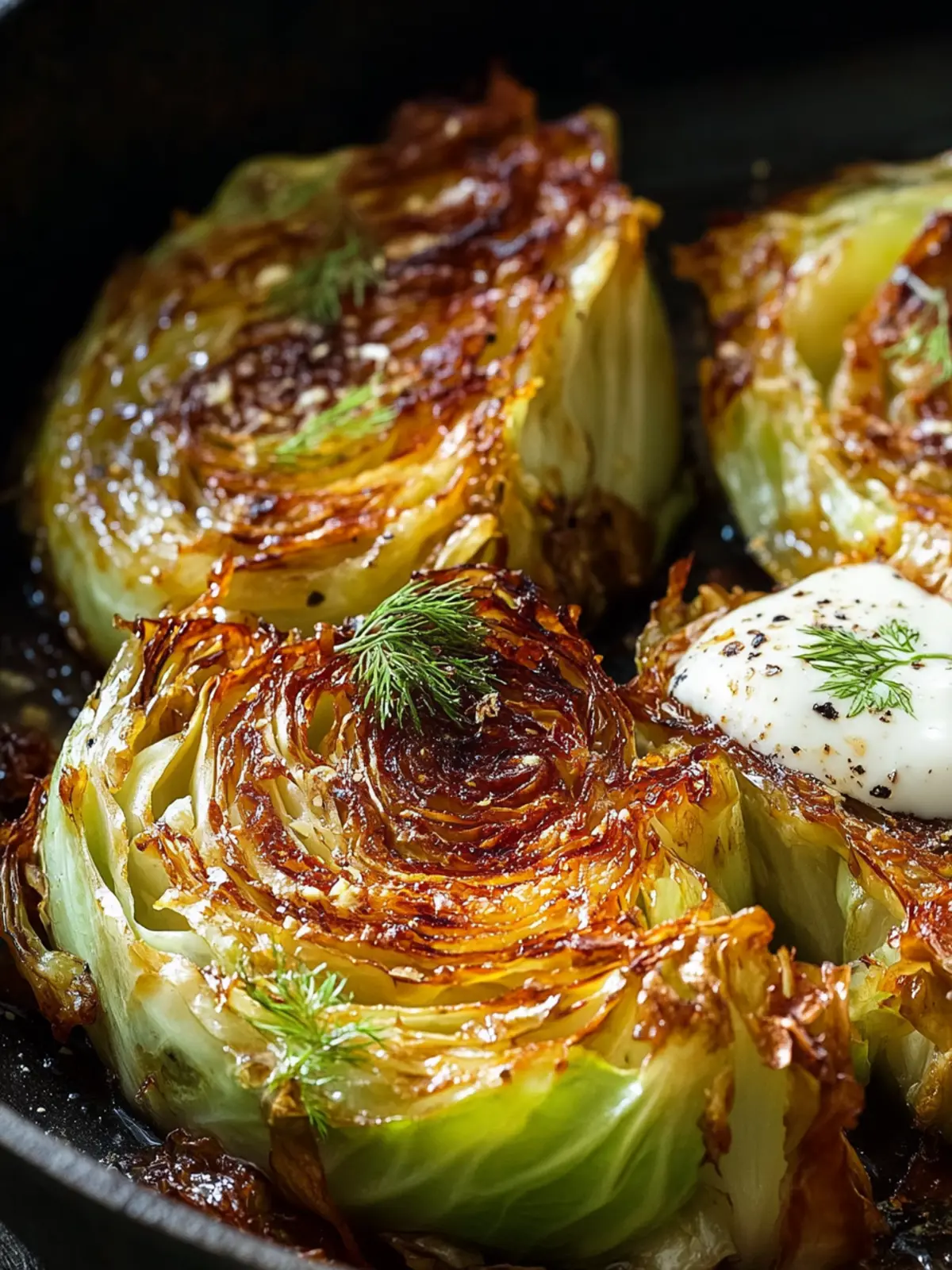 Savory Caramelized Cabbage Wedges with Rich Flavor Boost 4 Caramelized Cabbage Wedges