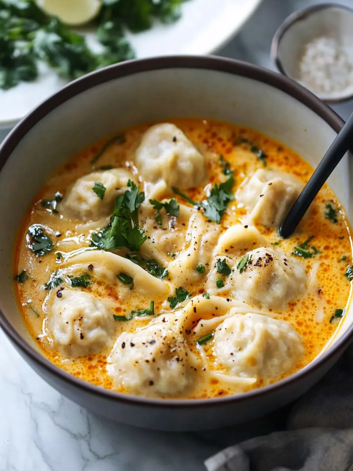 Quick Coconut Curry Soup with Dumplings for Cozy Nights 2 Quick Coconut Curry Soup with Dumplings