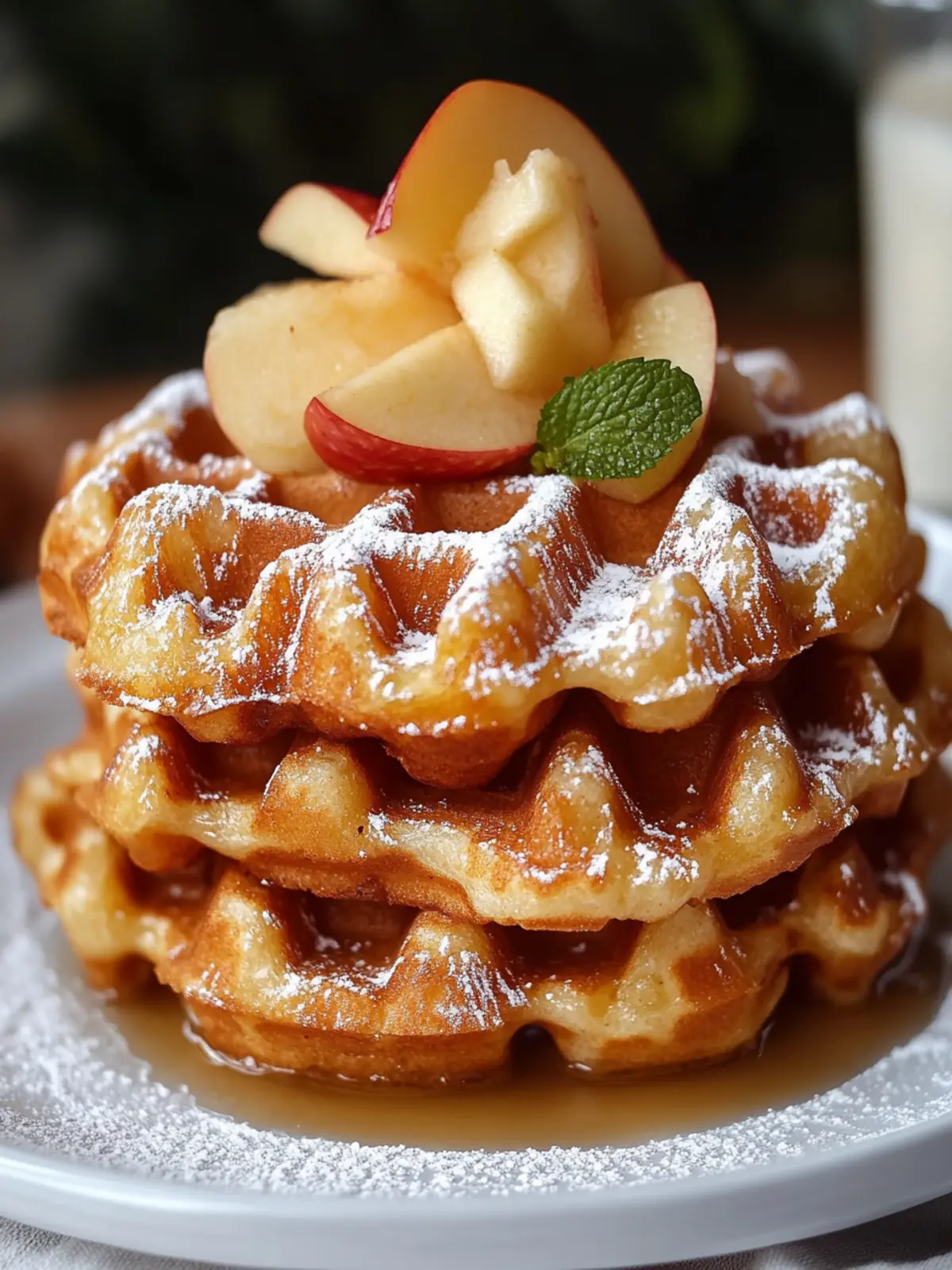 Cozy Apple Fritter Waffle Donuts Perfect for Fall Mornings 5 Apple Fritter Waffle Donuts