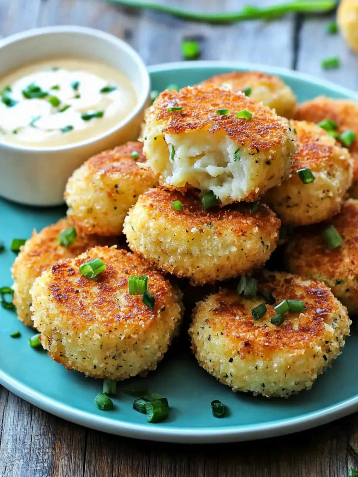 Delicious Potato Croquettes with Homemade Garlic Aioli 5 Potato Croquettes