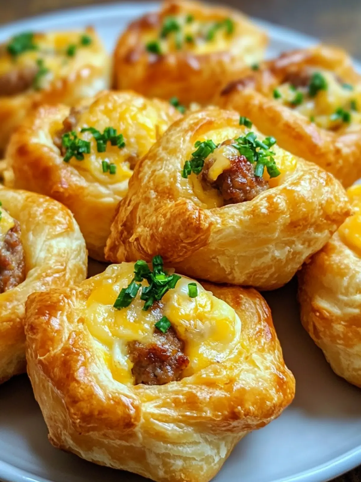 Sausage, Egg & Cheese Breakfast Puffs Make Mornings Magical 5 Sausage, Egg & Cheese Breakfast Puffs make mornings delightful!