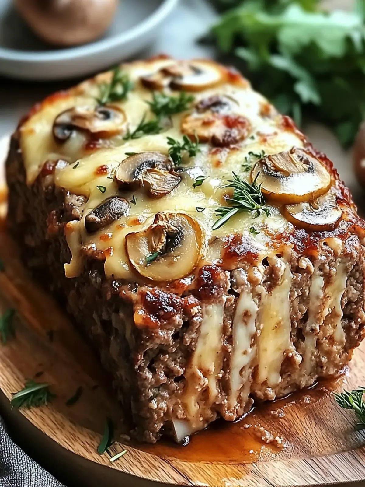 Mushroom Swiss Cheese Meatloaf: Comfort Food Bliss at Home 4 Mushroom Swiss Cheese Meatloaf
