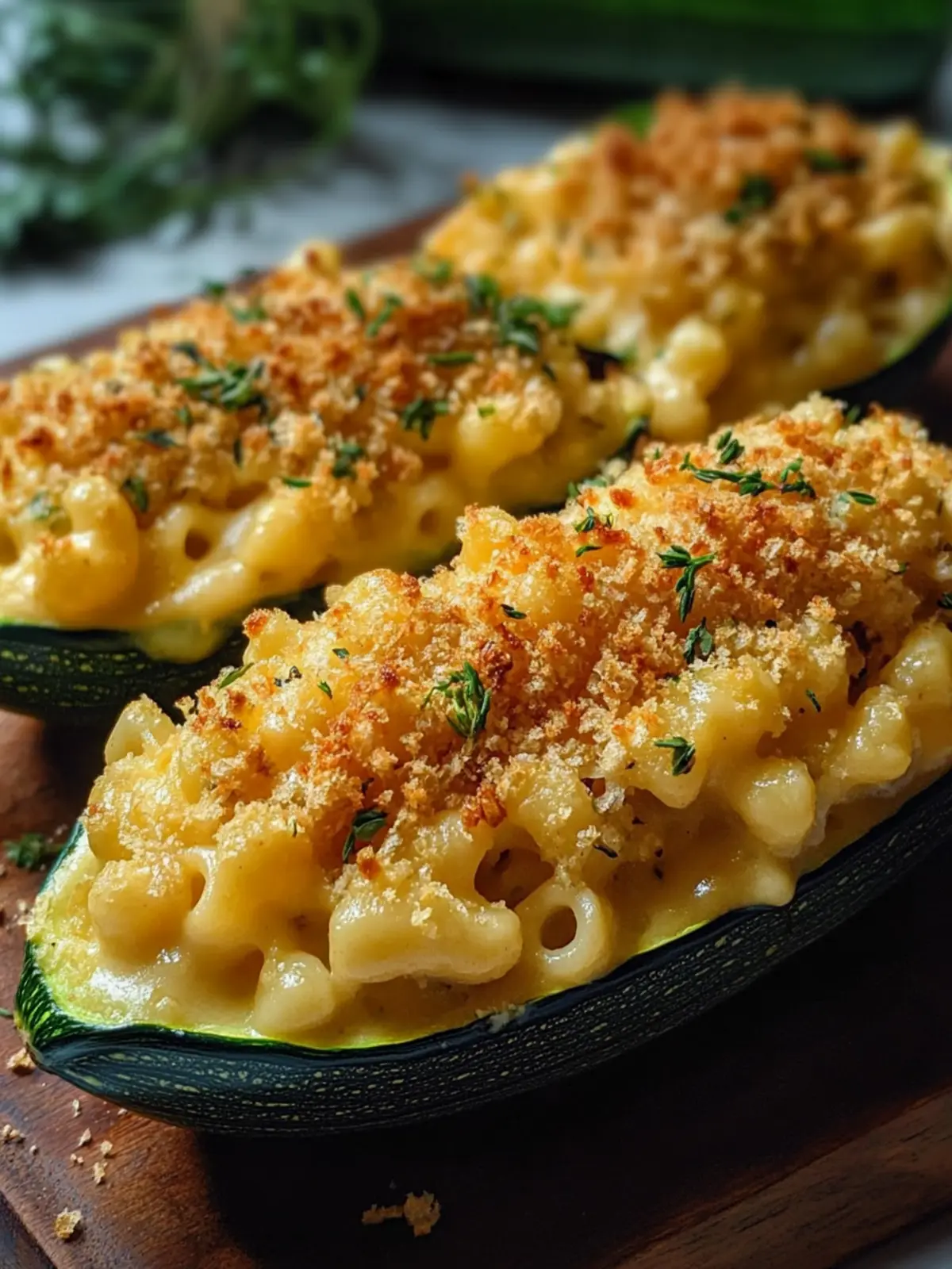 Mac & Cheese Stuffed Zucchini: A Cheesy Twist on Comfort Food 5 Mac & Cheese Stuffed Zucchini