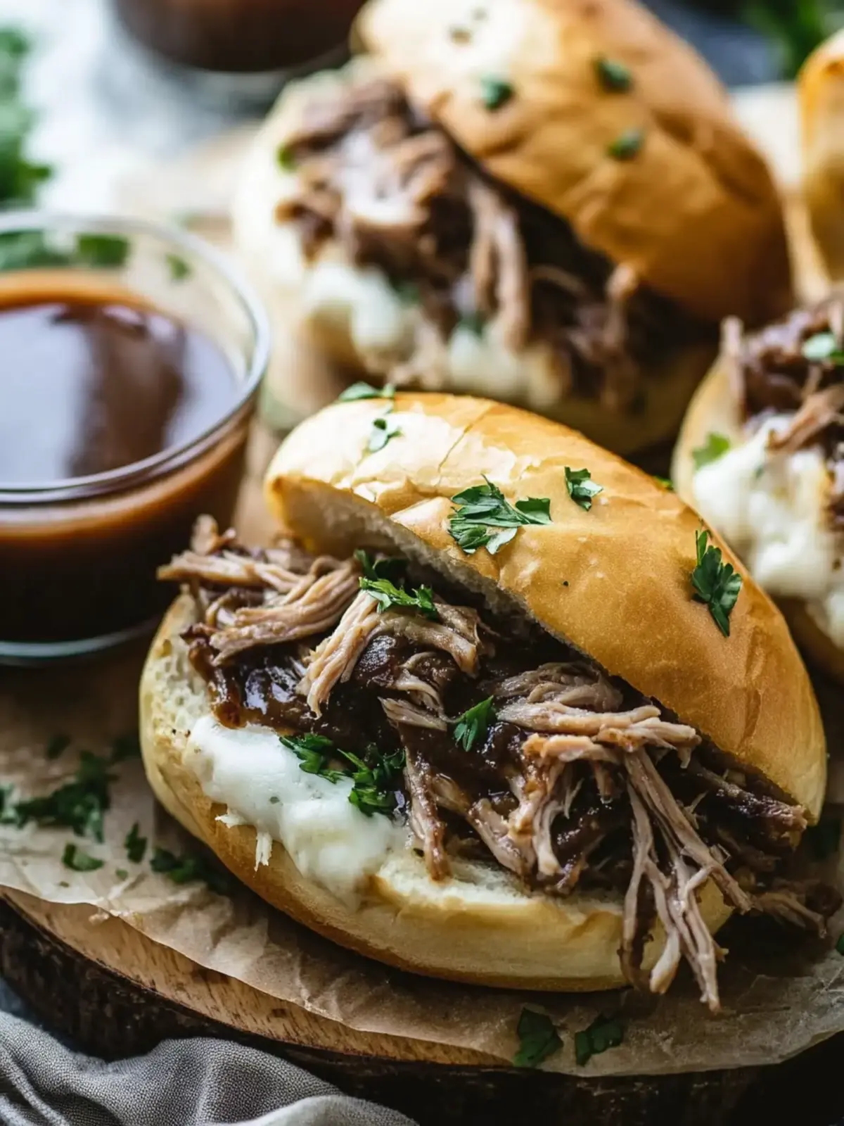 Crockpot French Dip Sandwiches: Easy Comfort Food Delight 3 Crockpot French Dip Sandwiches