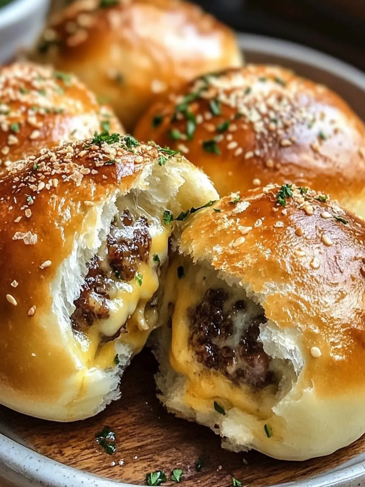 Garlic Parmesan Cheeseburger Bombs That Steal the Show 2 Garlic Parmesan Cheeseburger Bombs