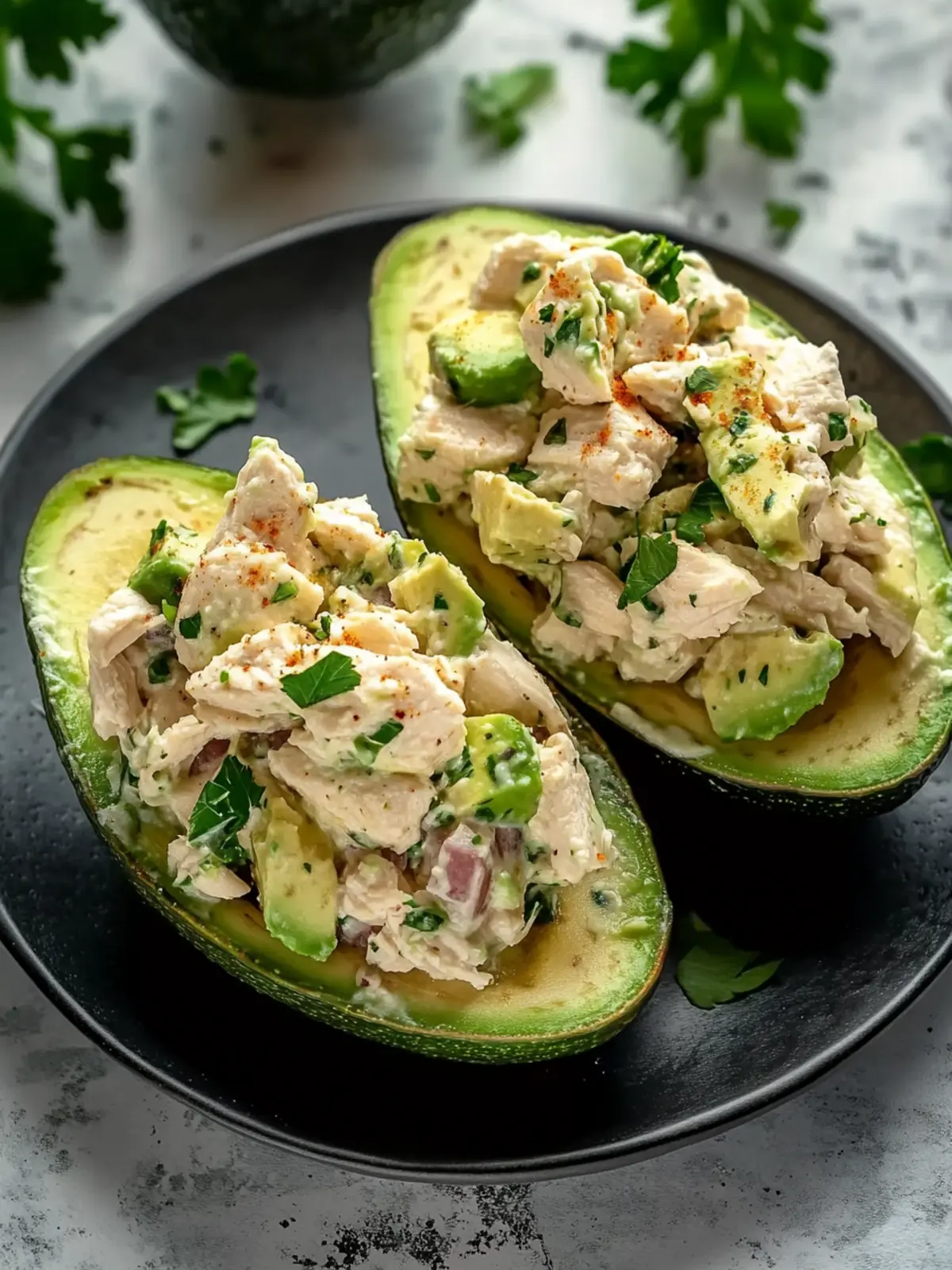 Creamy Chicken Salad Stuffed Avocado for a Healthy Boost 5 Creamy Chicken Salad Stuffed Avocado