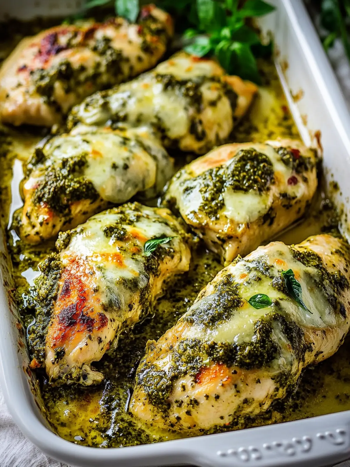 Irresistibly Easy Baked Pesto Chicken for Busy Weeknights 4 Easy Baked Pesto Chicken