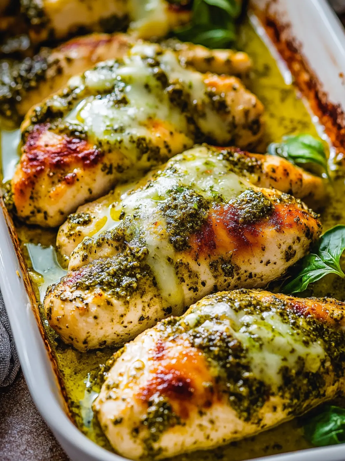 Irresistibly Easy Baked Pesto Chicken for Busy Weeknights 2 Easy Baked Pesto Chicken