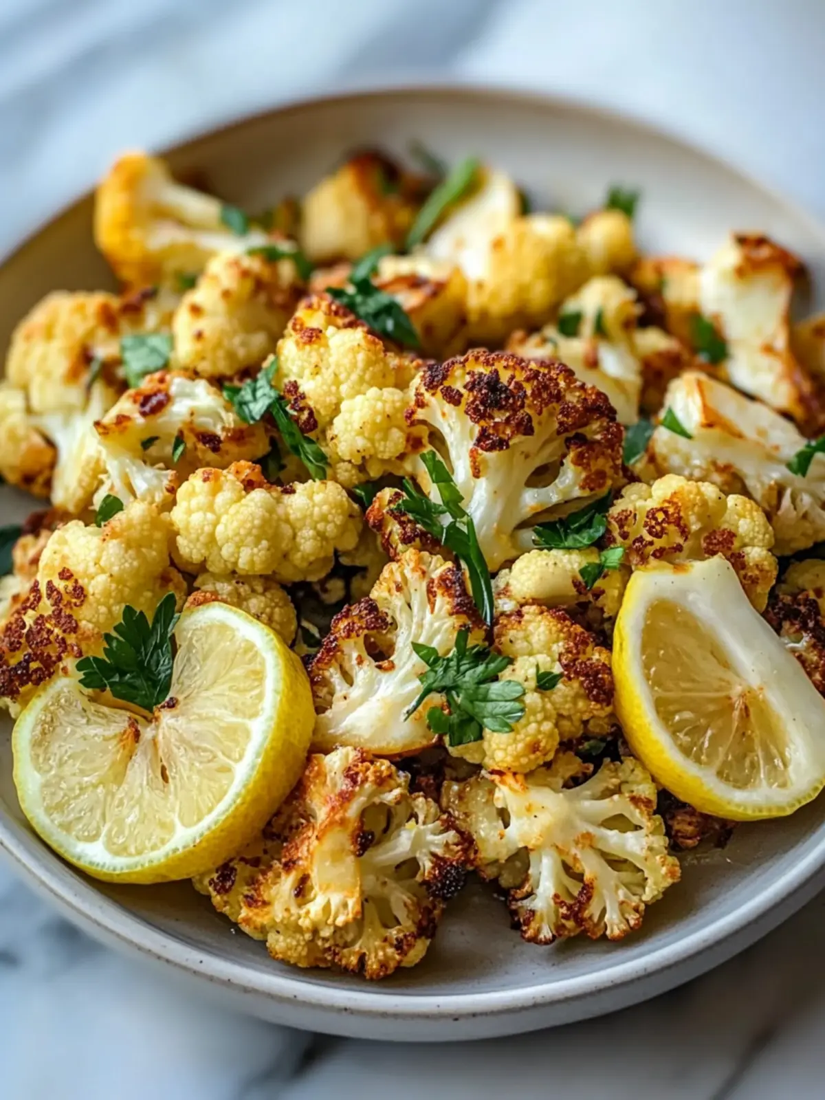 Sweet and Tangy Roasted Cauliflower with Honey Lemon Magic 2 Sweet and Tangy Roasted Cauliflower with Honey and Lemon Dressing Recipe