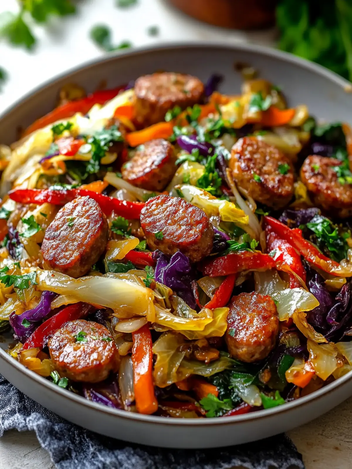 Sizzle Up Your Life with Delicious Spicy Beef Sausage Stir Fry 4 Delicious Spicy Beef Sausage and Cabbage Stir Fry Recipe