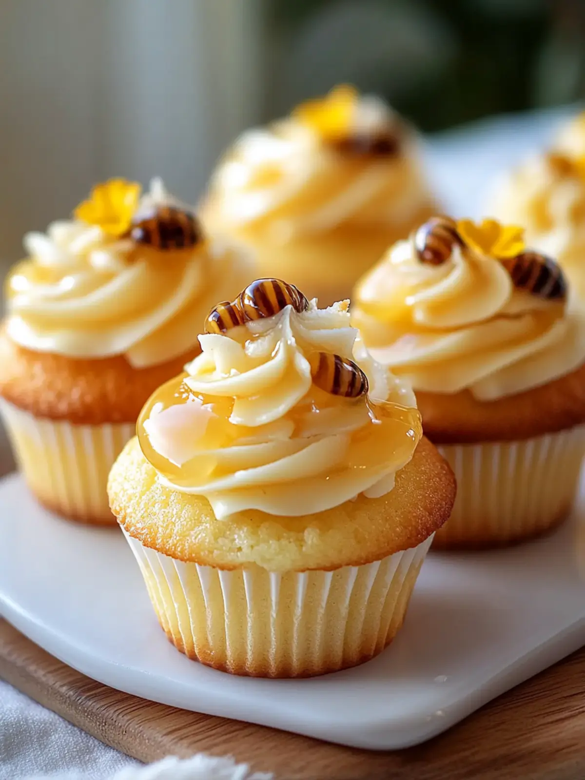 Mini German Bee Sting Cupcakes: A Sweet Treat Surprise 3 Mini German Bee Sting Cupcakes