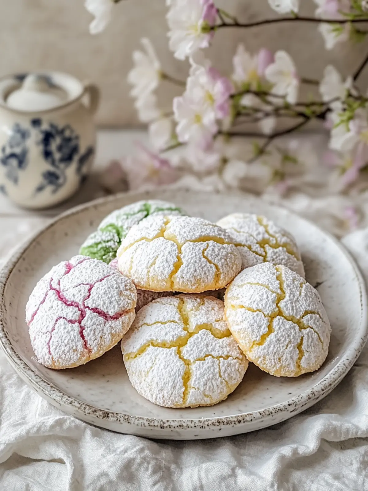 Vibrant Springtime Crinkle Cookies Recipe That Wow Your Guests 2 Springtime Crinkle Cookies Recipe