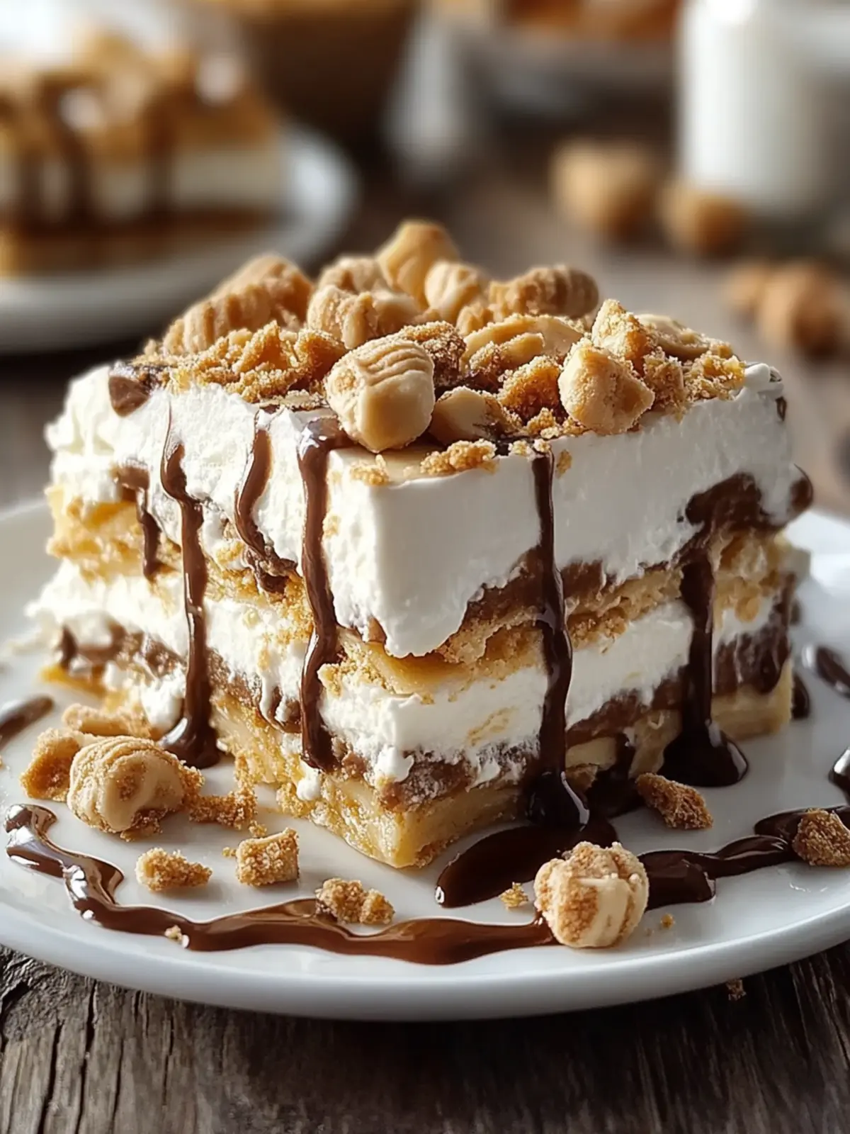 Irresistible Peanut Butter Cookie Lasagna for No-Bake Lovers 3 Peanut Butter Cookie Lasagna