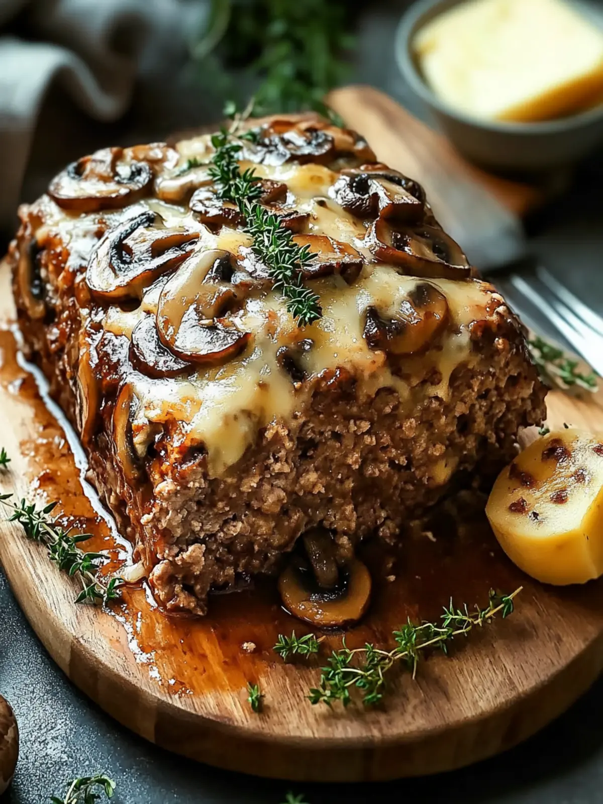 Mushroom Swiss Cheese Meatloaf: Comfort Food Bliss at Home 3 Mushroom Swiss Cheese Meatloaf