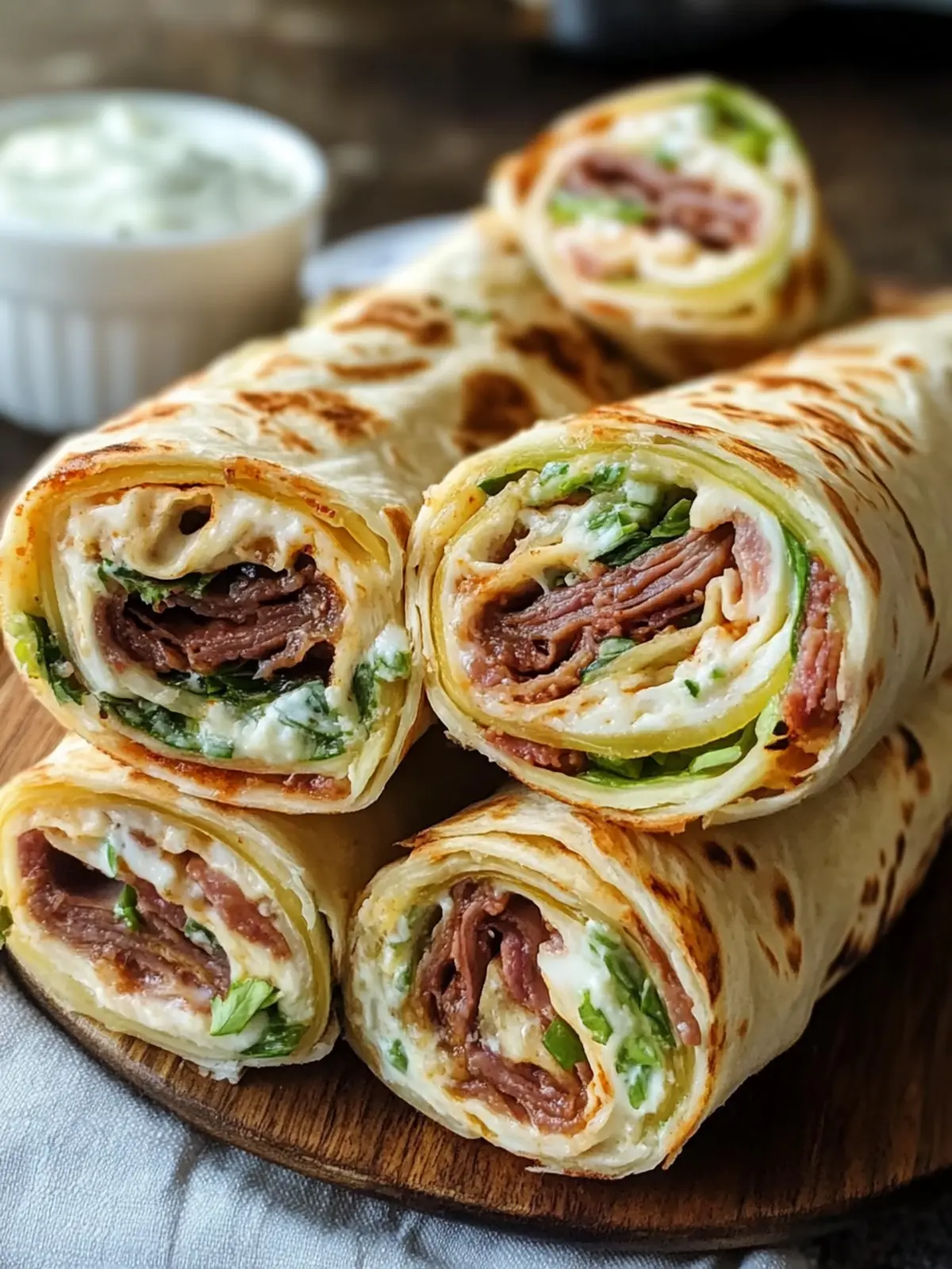 French Dip Tortilla Roll Ups: Ultimate Comfort Food Experience 2 French Dip Tortilla Roll Ups