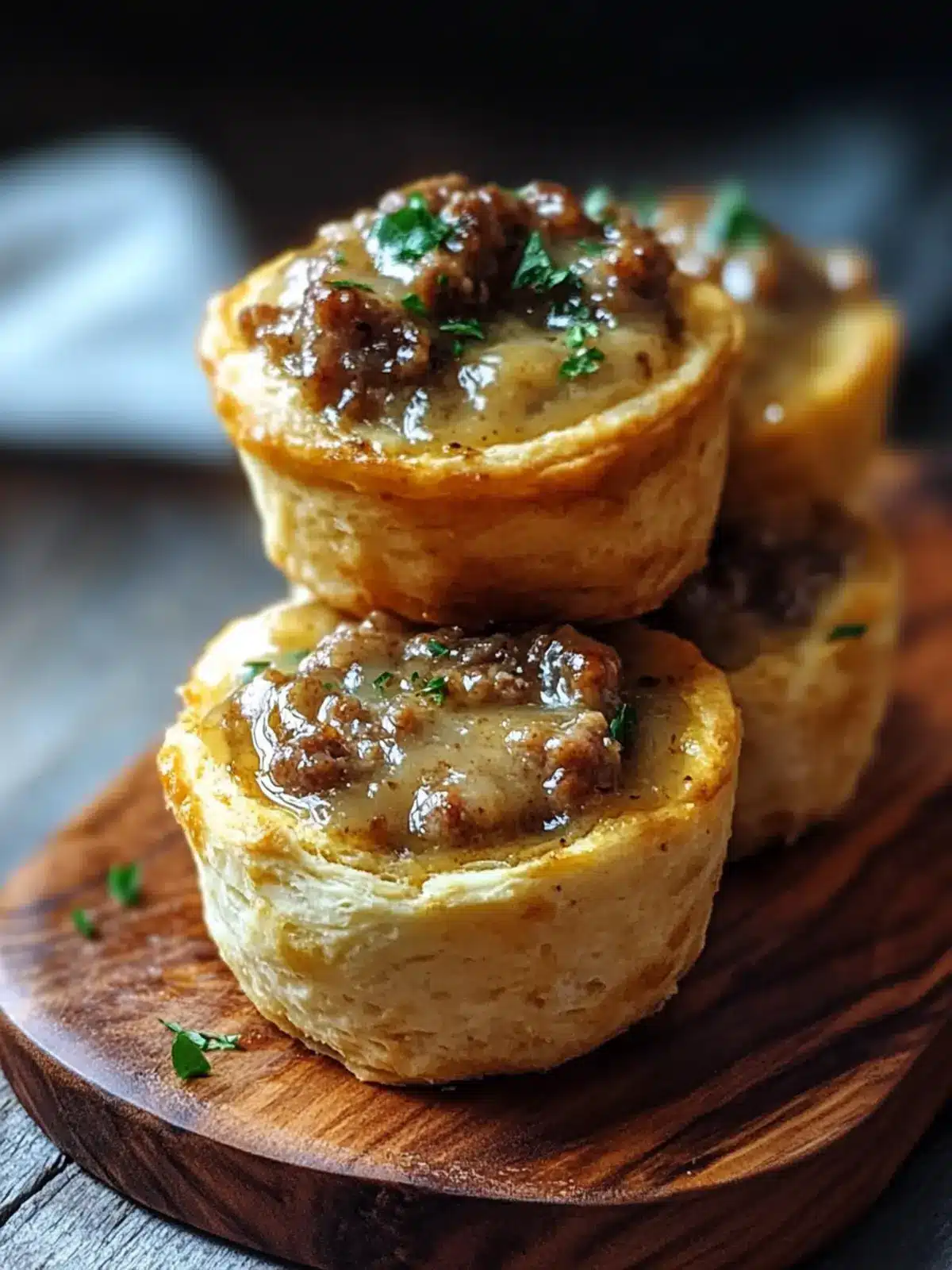 Sausage Gravy Biscuit Cups: A Cozy Twist on Comfort Food 2 Sausage Gravy Biscuit Cups