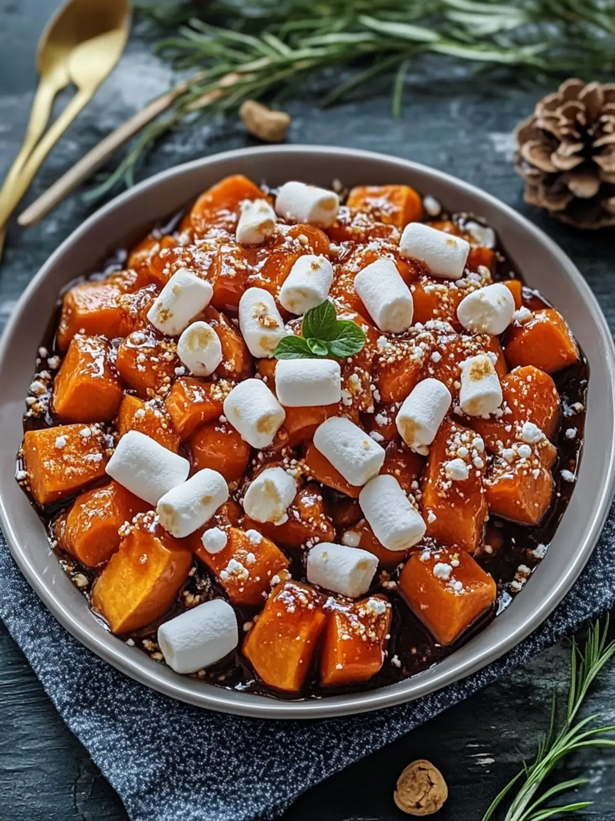 Glazed Candied Sweet Potatoes With Marshmallows Sure to Delight 3 Glazed Candied Sweet Potatoes With Marshmallows