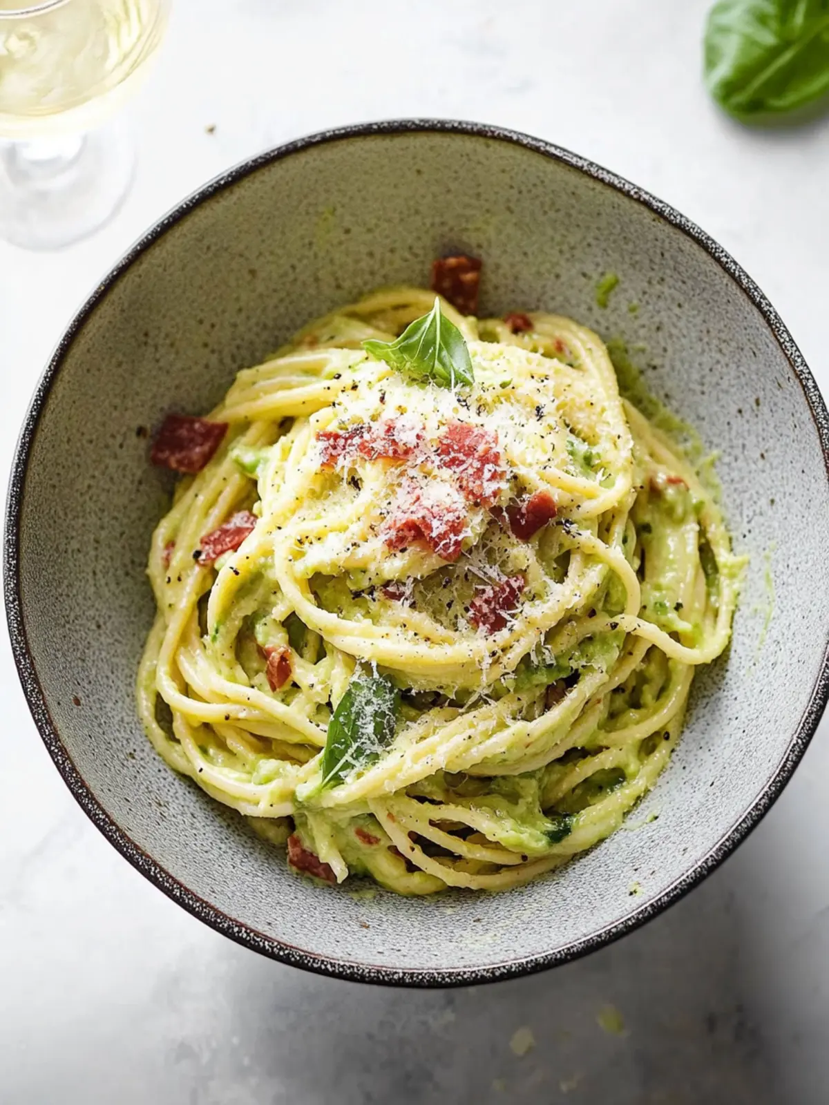 Creamy Avocado Carbonara: A Healthy Twist You’ll Love 5 Avocado Carbonara