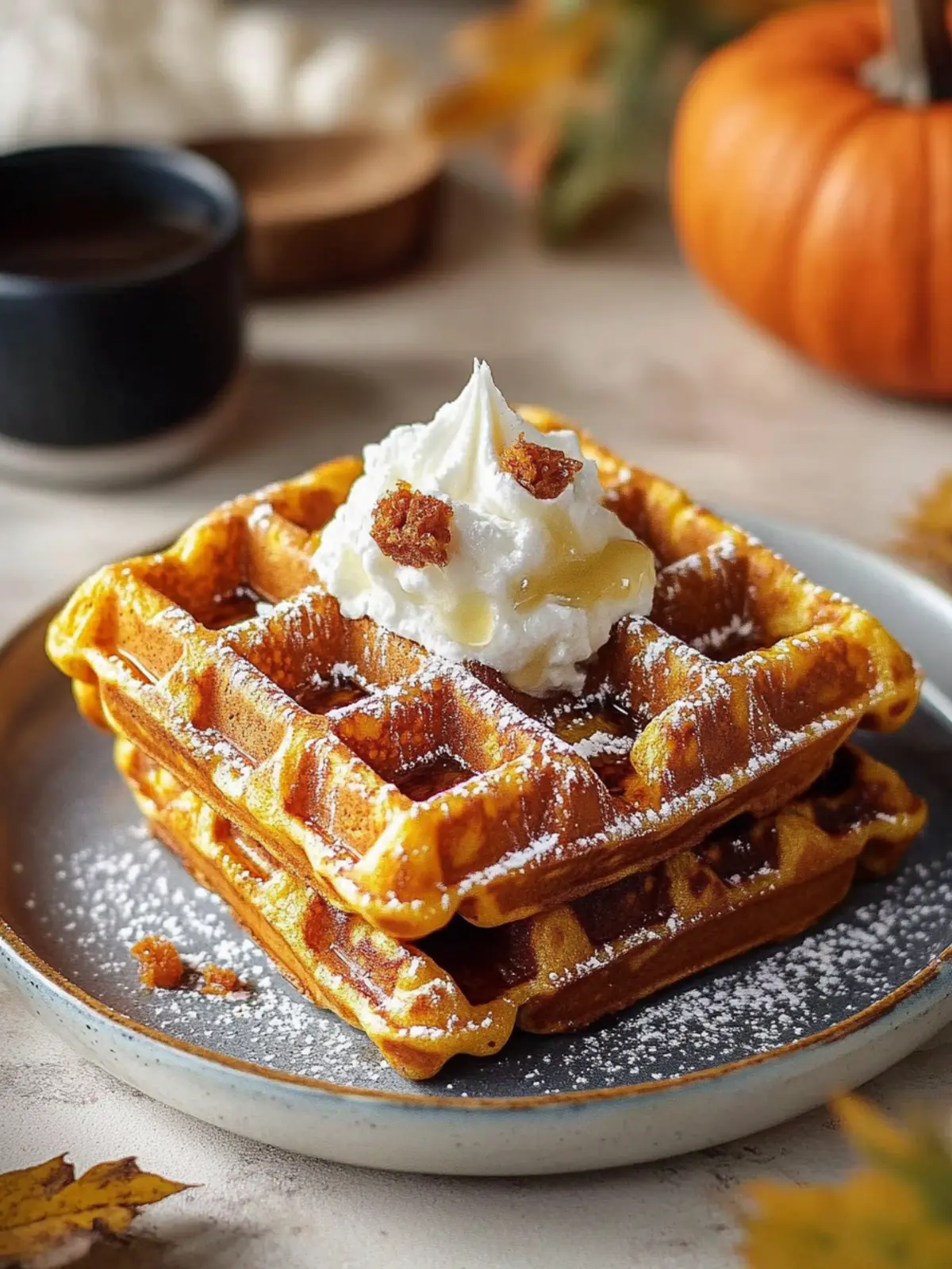 Cider Pumpkin Waffles: Cozy Fall Breakfast to Love 2 Cider Pumpkin Waffles