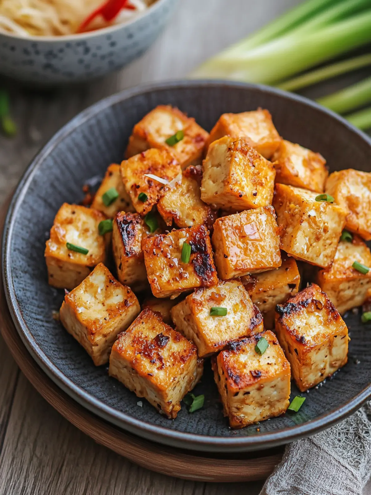 Crispy Air Fryer Lemongrass Tofu for Quick Vegan Meals 3 Air Fryer Lemongrass Tofu