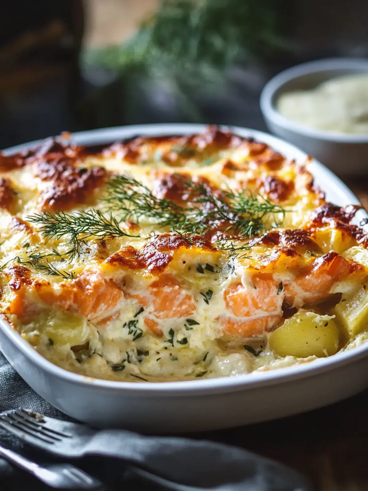 Comforting Tender Salmon Casserole with Potatoes for Easy Dinners 3 Tender Salmon Casserole with Potatoes