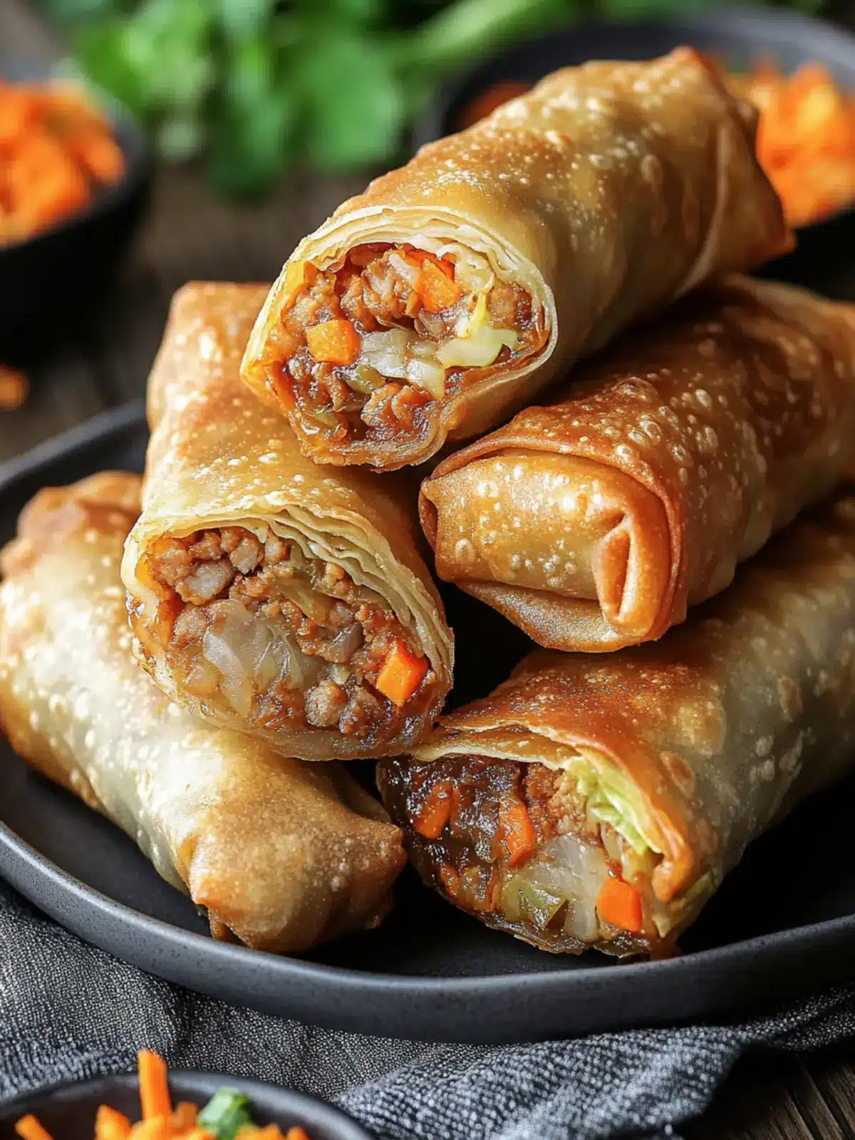 Crispy Chinese Pork Cabbage Egg Rolls for Ultimate Crunch Bliss 3 Chinese Pork Cabbage Egg Rolls