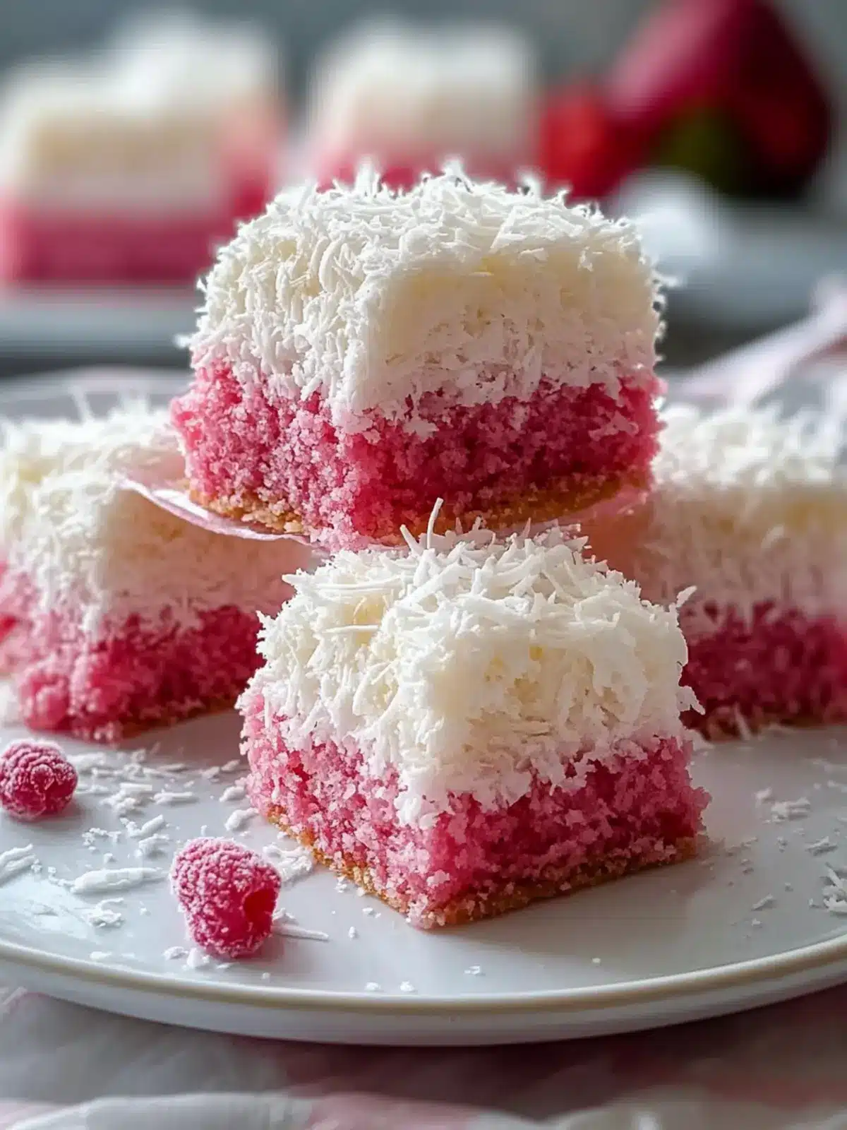Delicious Pink Coconut Snowball Cake Bars You’ll Love 4 Pink Coconut Snowball Cake Bars