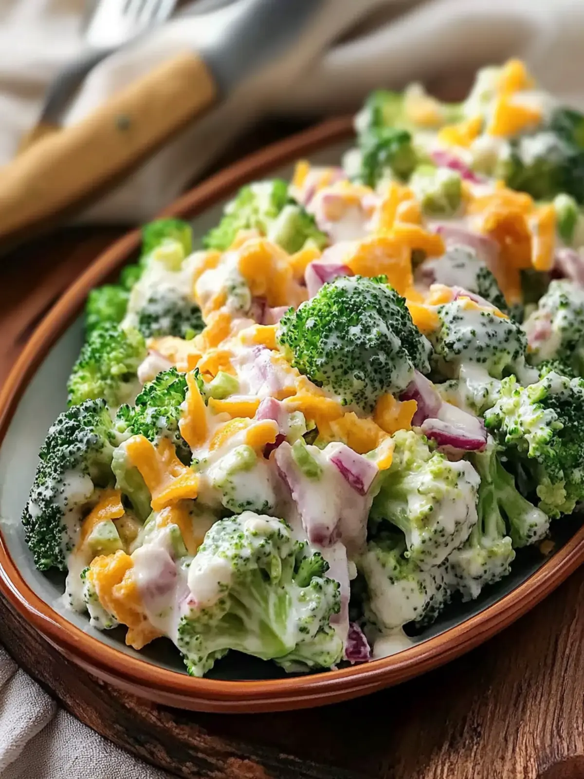 Homemade Amish Broccoli Salad with Crispy Bacon Delight 2 Homemade Amish Broccoli Salad