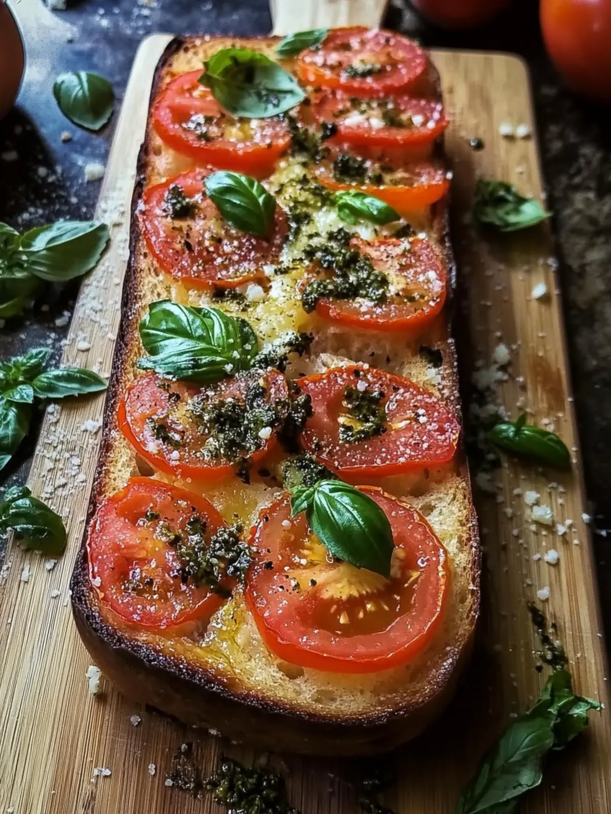 Irresistible Tomato Basil Garlic Bread in Just 30 Minutes 2 Tomato Basil Garlic Bread