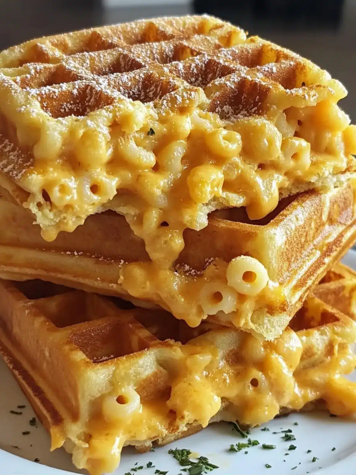 Mac and Cheese Stuffed Waffles are a Must-Try Delight 5 Mac and Cheese Stuffed Waffles are a must-try delight!