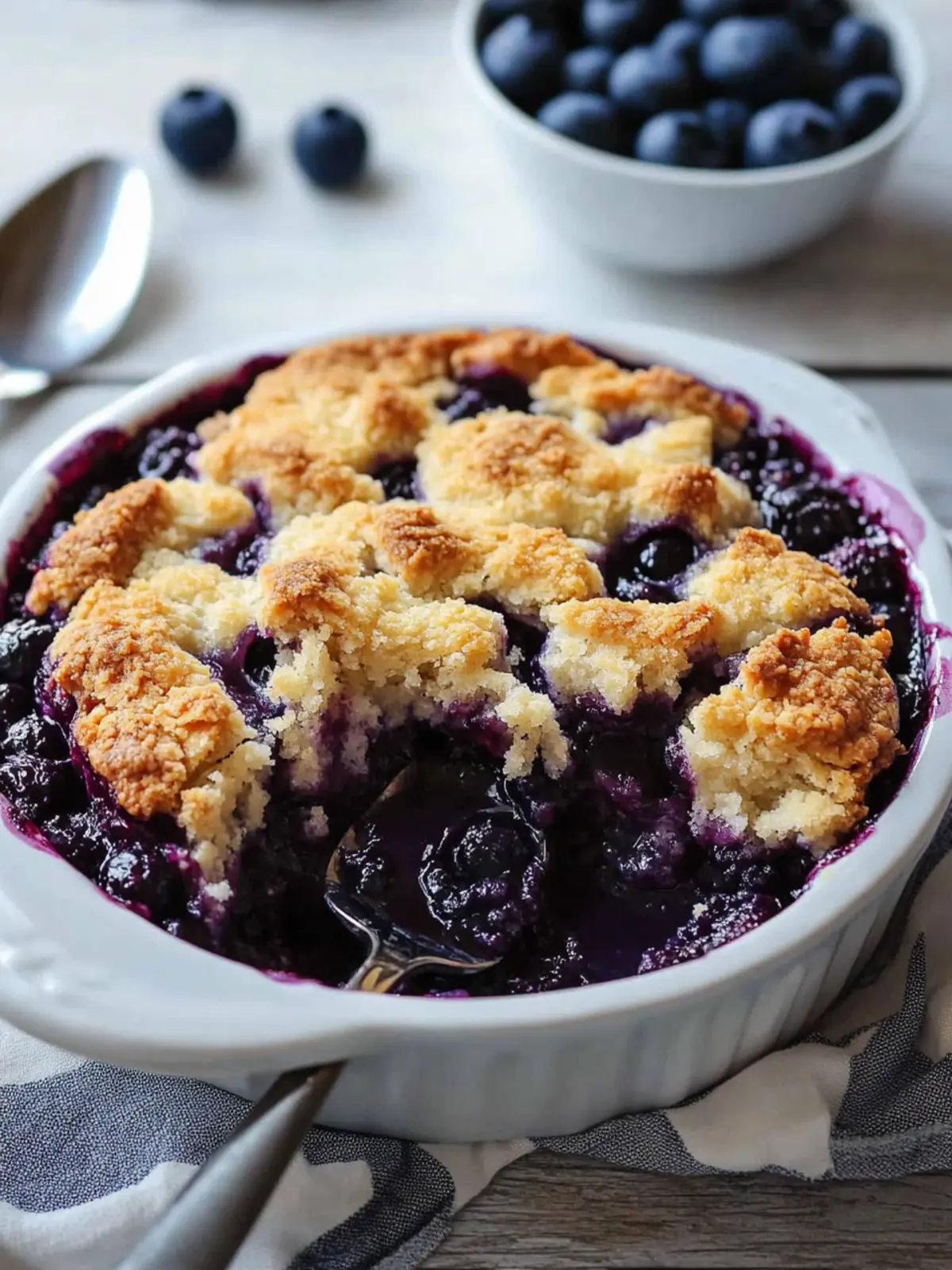 Mouthwatering Blueberry Cobbler with Flaky Biscuit Topping 2 Blueberry Cobbler