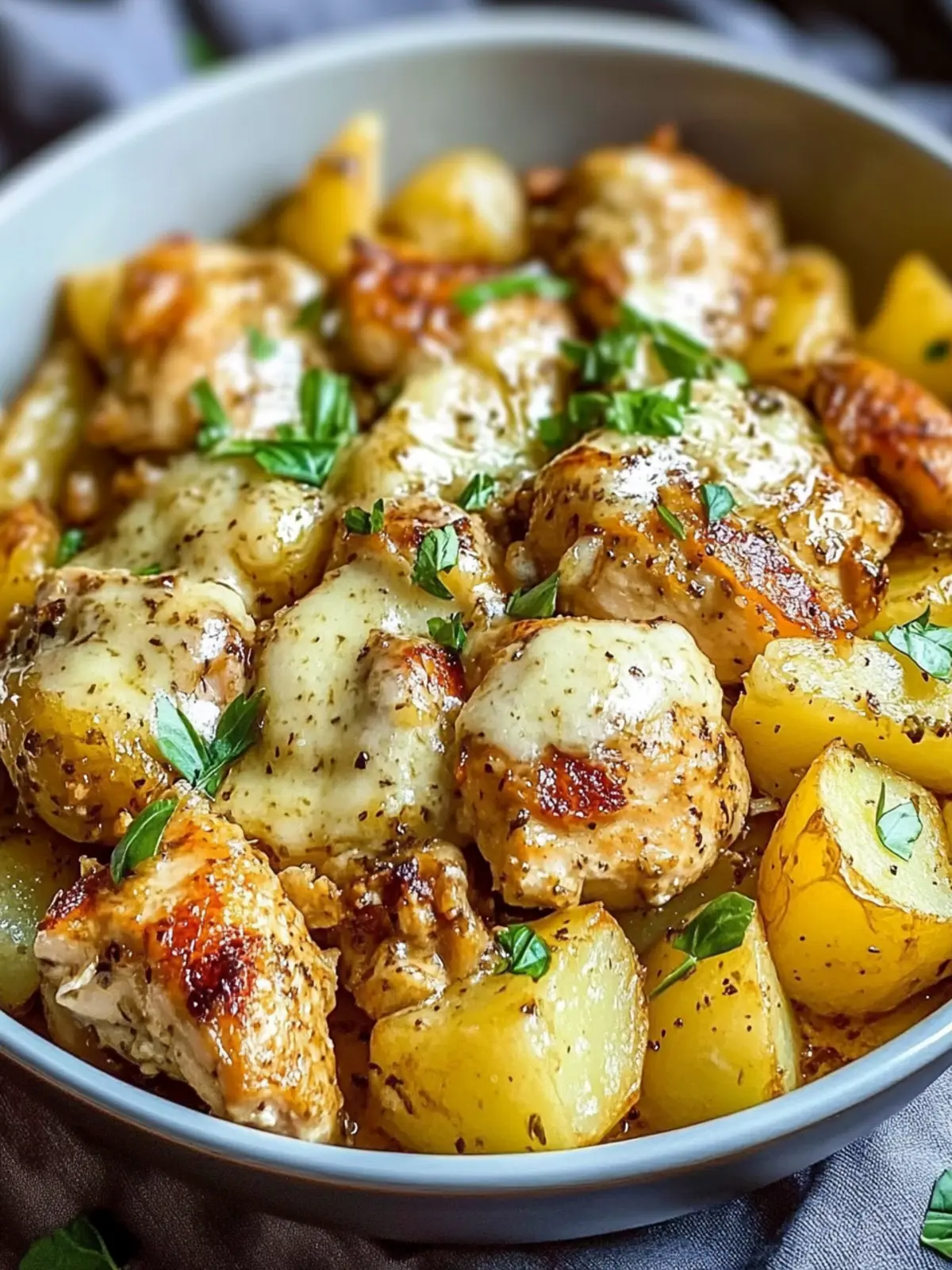 Savory Slow Cooker Garlic Parmesan Chicken and Potatoes Recipe 5 Slow Cooker Garlic Parmesan Chicken and Potatoes Recipe