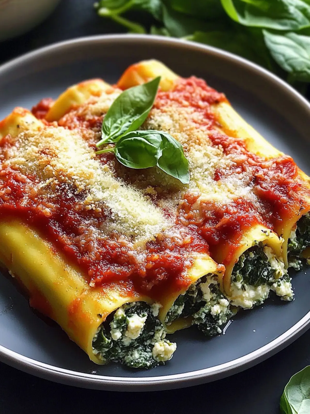 Creamy Spinach and Ricotta Stuffed Manicotti for Cozy Nights 5 Spinach and Ricotta Stuffed Manicotti