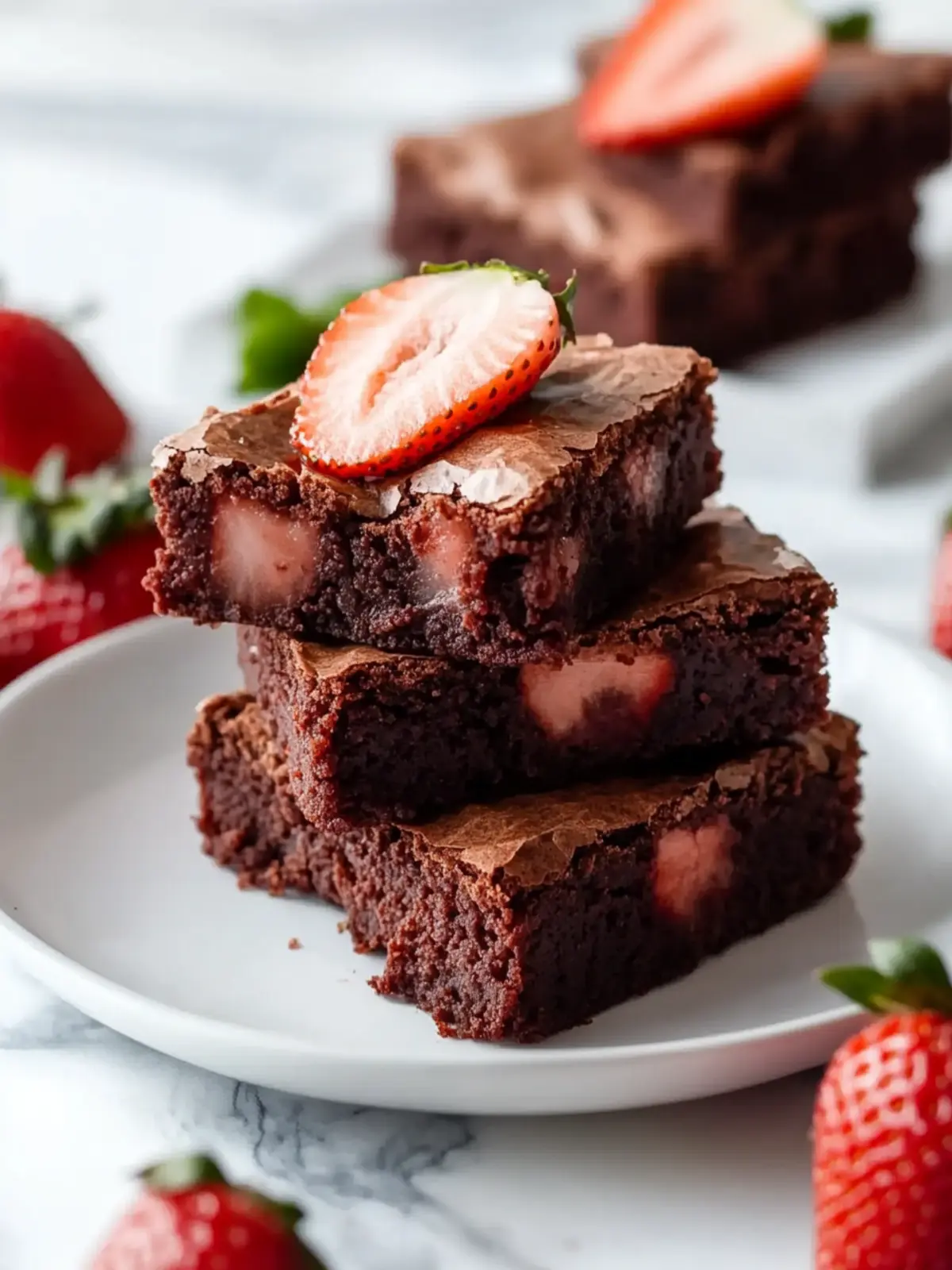 The Best Easy Strawberry Brownies You’ll Love to Bake! 2 The Best Easy Strawberry Brownies