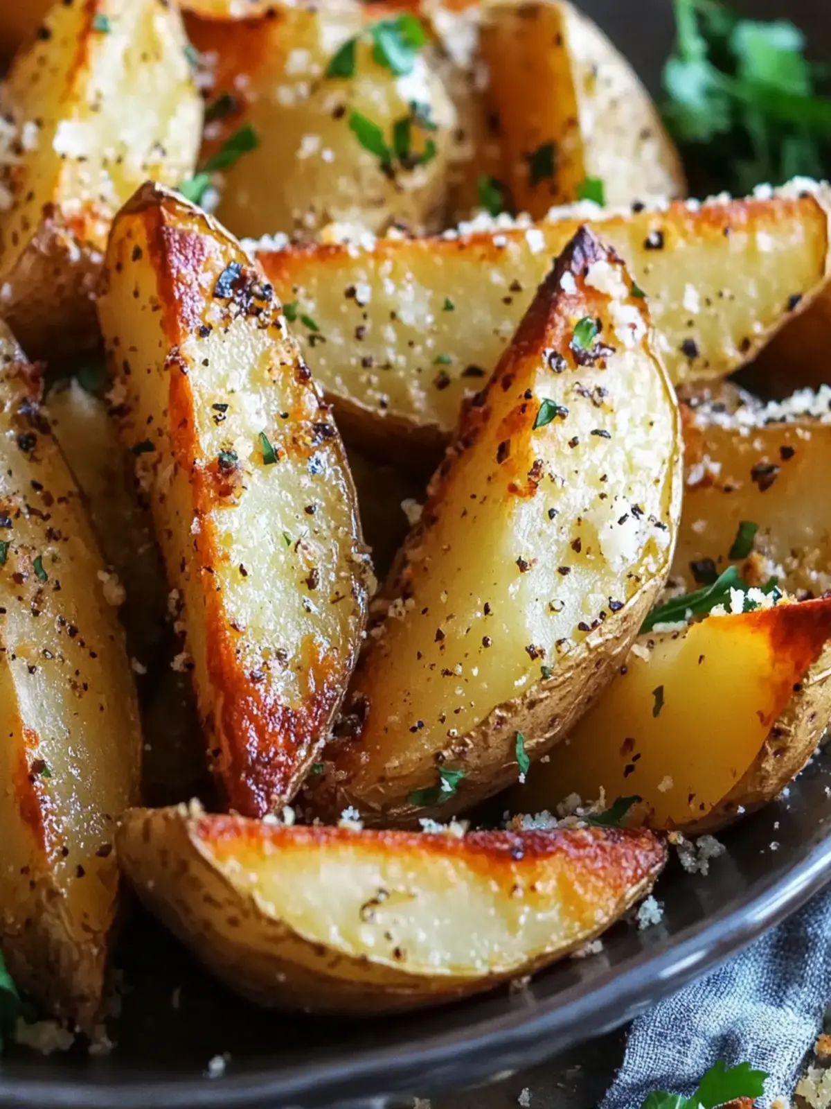 Crispy Baked Garlic Parmesan Potato Wedges You’ll Crave 5 Baked Garlic Parmesan Potato Wedges