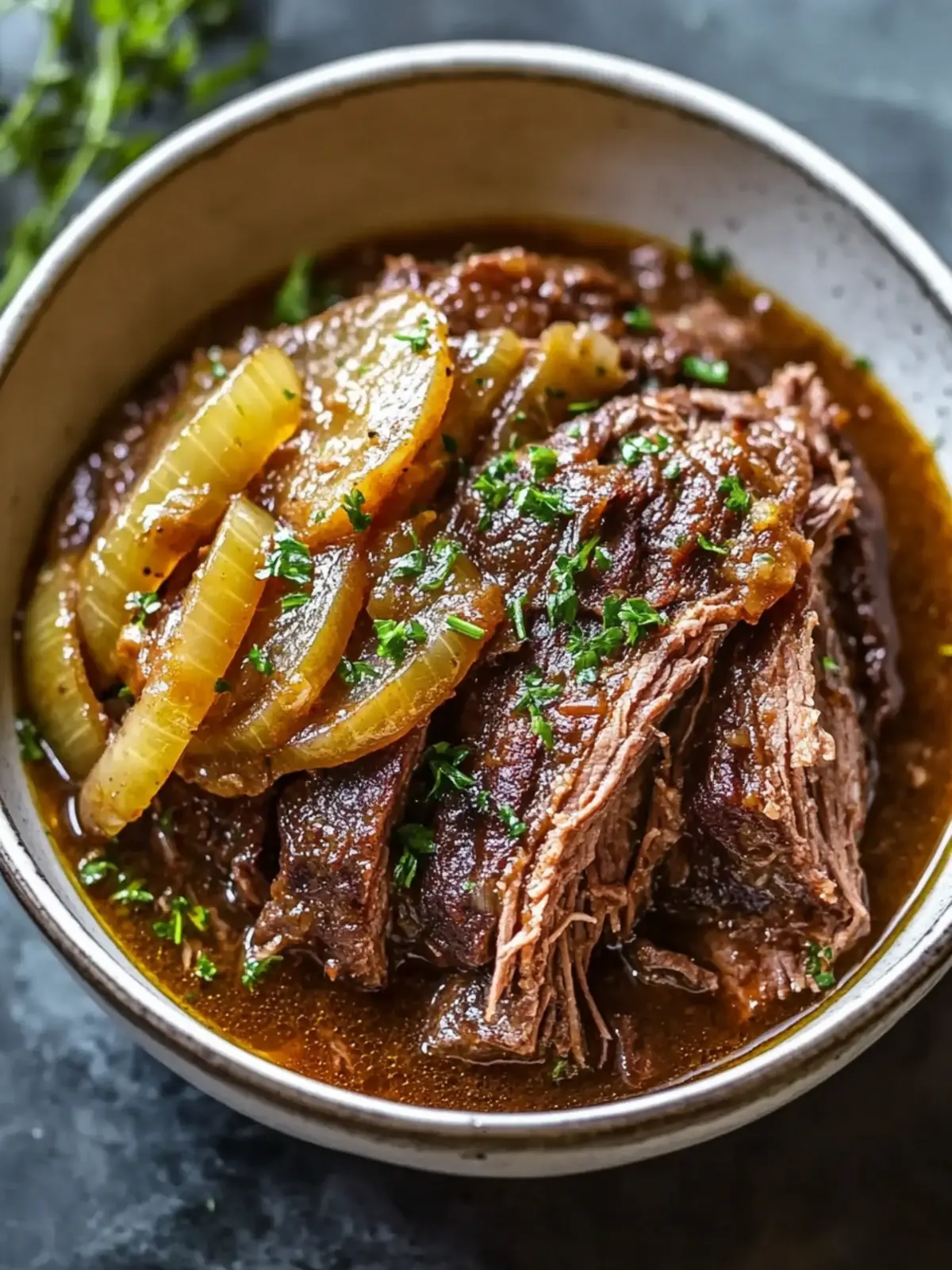 Slow Cooker French Onion Pot Roast for Effortless Comfort Meals 2 Slow Cooker French Onion Pot Roast