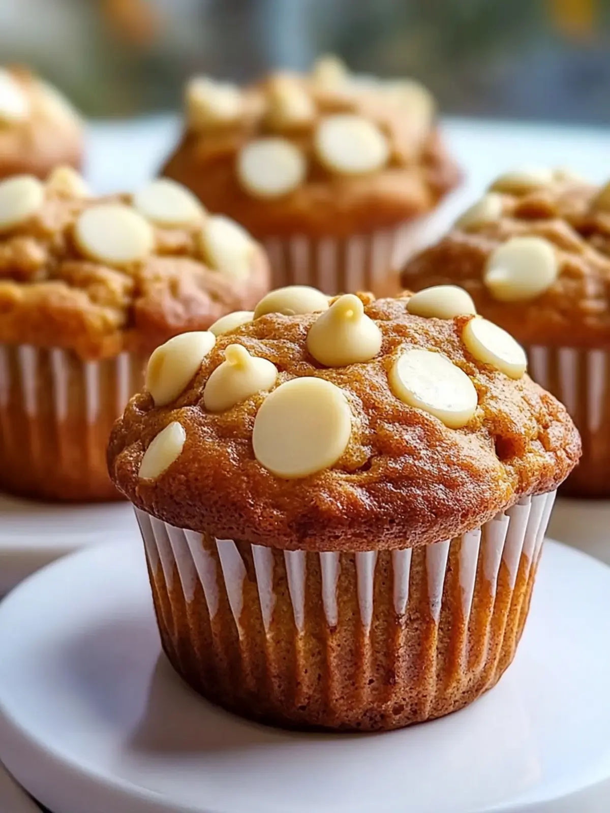 Moist Pumpkin White Chocolate Chip Muffins to Brighten Fall Mornings 3 Moist Pumpkin White Chocolate Chip Muffins