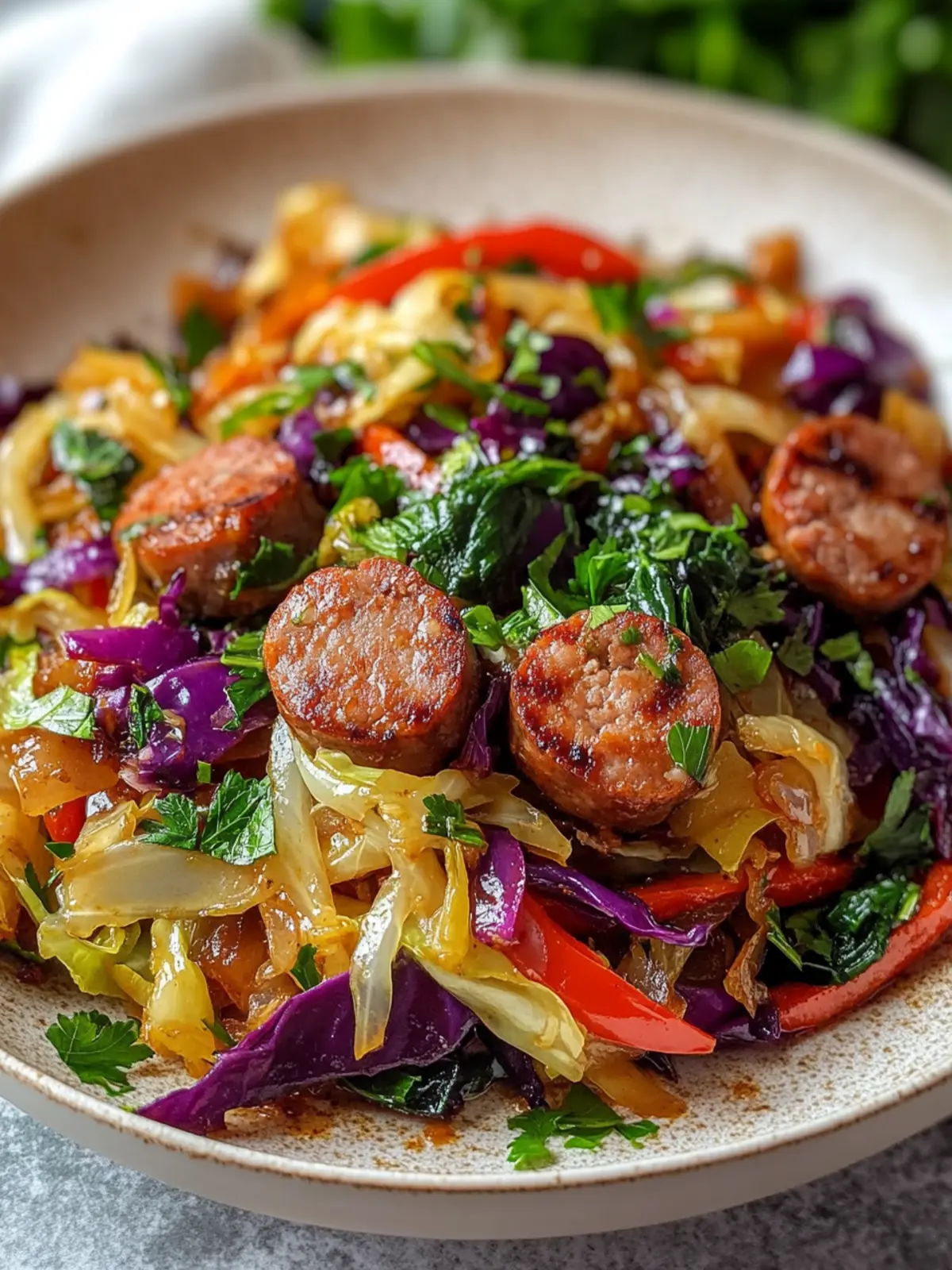 Sizzle Up Your Life with Delicious Spicy Beef Sausage Stir Fry 3 Delicious Spicy Beef Sausage and Cabbage Stir Fry Recipe