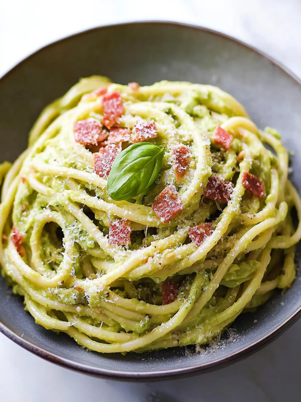 Creamy Avocado Carbonara: A Healthy Twist You’ll Love 2 Avocado Carbonara