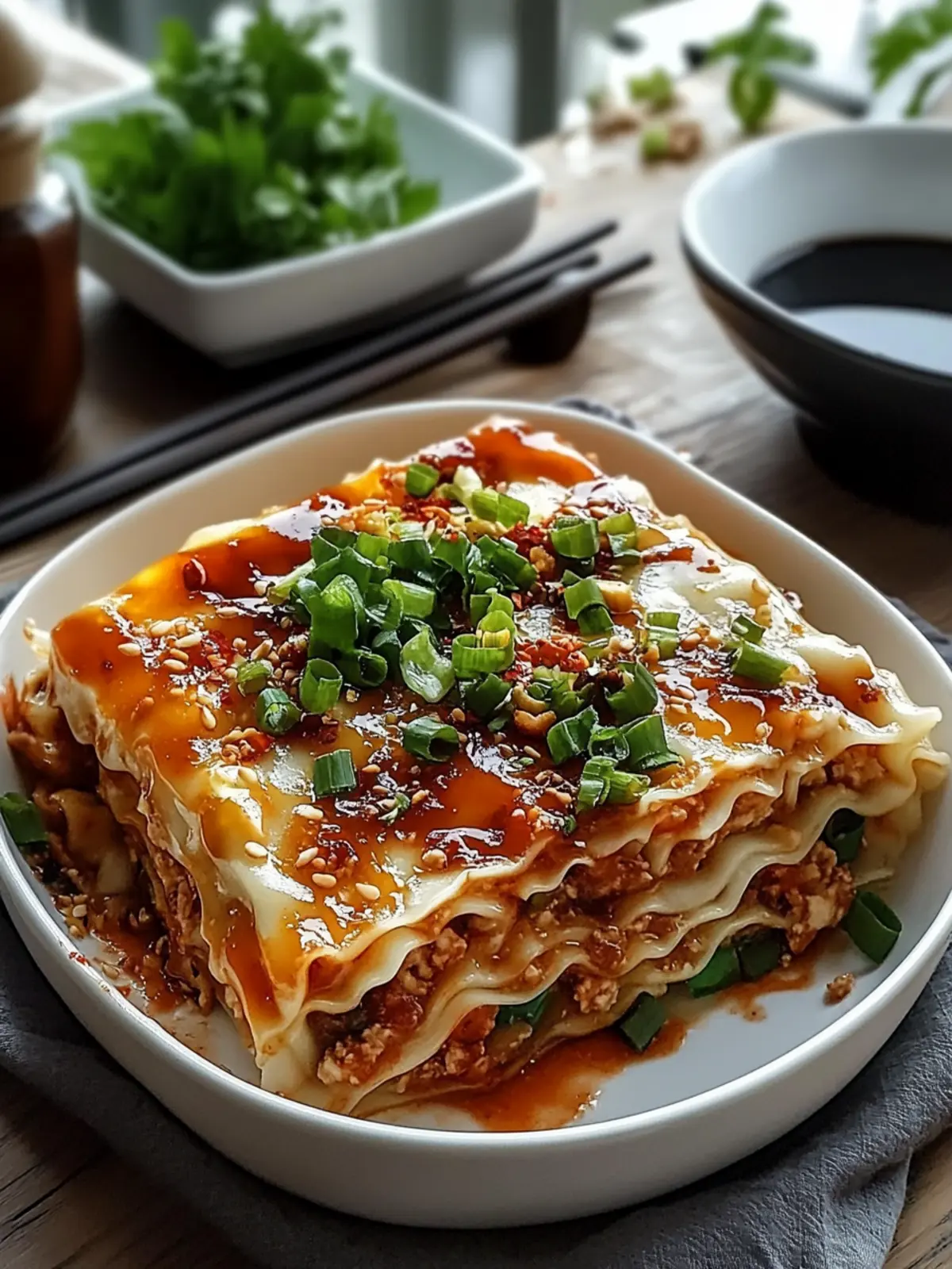 Asian Dumpling Lasagna Soy: Comfort Food with a Twist 5 Asian Dumpling Lasagna Soy